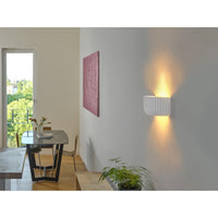 OSRAM DECOR Plaster Routes Wall Wandleuchte Up 310 1xE27 White