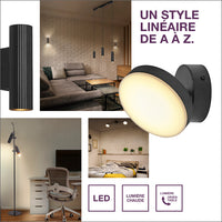 OSRAM DECOR Spot Moon Deckenleuchte schwarz, 3 Spots, 16W