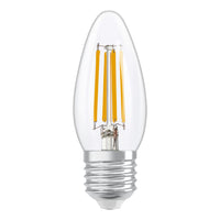 OSRAM LED Lampe LED Retrofit CLASSIC B DIM 4.8W 827 Clear E27, 470 lm, 2700 K, Warmweiß