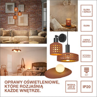 OSRAM DECOR Clay Nest Ceiling Deckenleuchte 3xG9 Brown