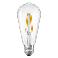 OSRAM LED Star Classic Lampe, Edisonform, 6.5W, 806lm, Klar , Kaltweiß , E27