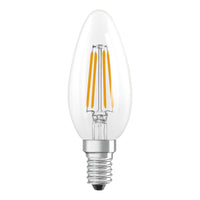 OSRAM Retrofit Classic B LED Lampe Kerzenform (ex 40W) 4W / 2700K Warmweiß E14