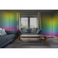 OSRAM Matter SMART+ Floor Corner Slim Stehlampe, mit Fernbedienung, Schwarz, 2000 mm, RGB + Tunable White (TW)