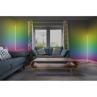 OSRAM Matter SMART+ Floor Corner Slim Stehlampe, mit Fernbedienung, Weiß, 1400 mm, RGB + Tunable White (TW)