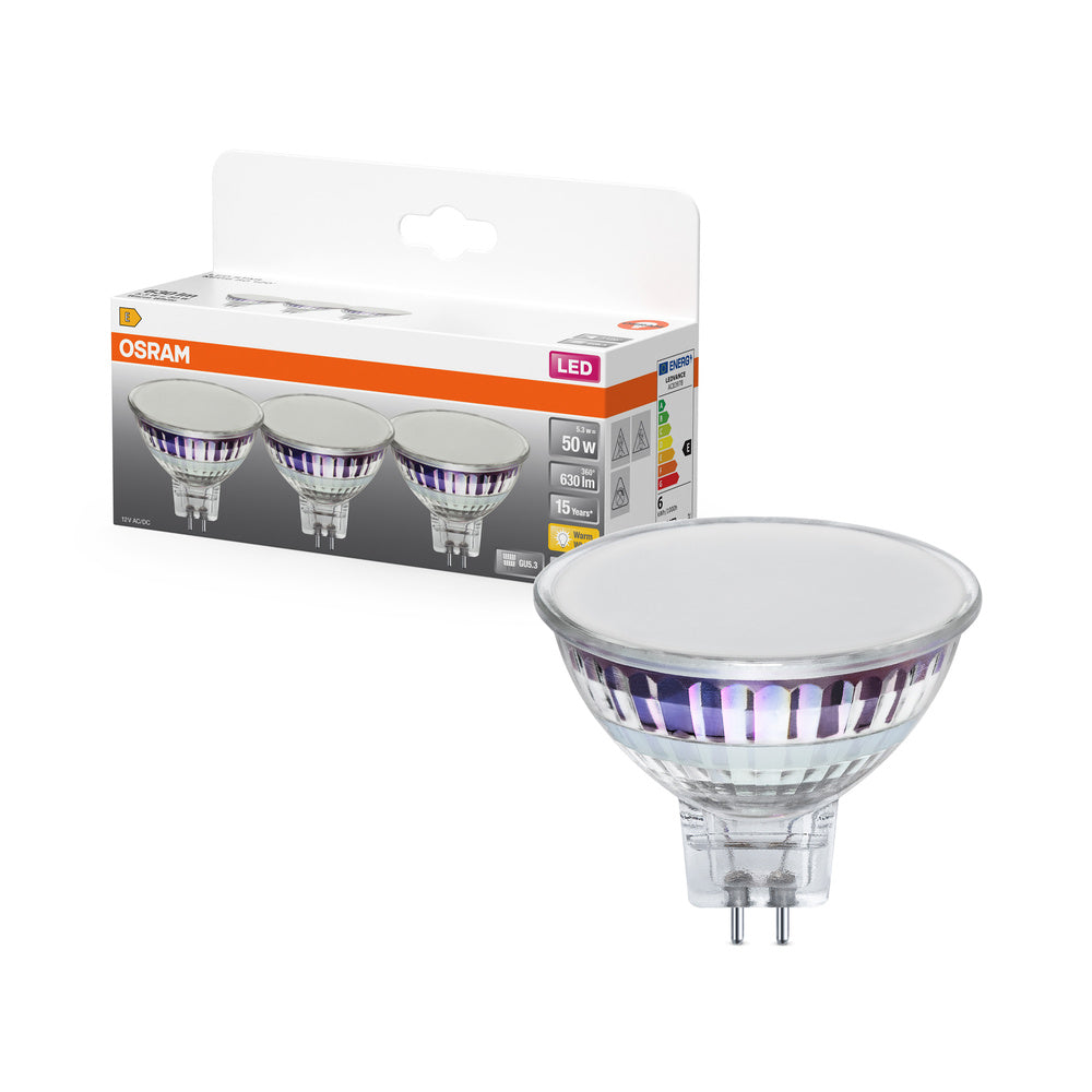 OSRAM SPOT MR16 GL 50 LED-Reflektorlampe, 6,5W, 630lm , GU5.3 , Warmweiß
