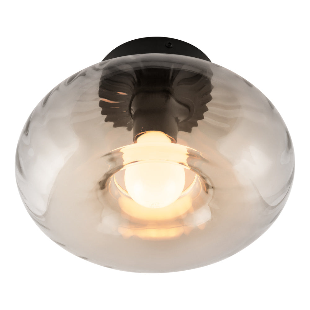 OSRAM DECOR Smoke Glass Deckenleuchte E27 Schwarz