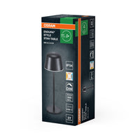 OSRAM ENDURA STYLE TABLE Akku Tischlampe, 2,5W, 200lm, grau