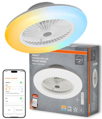 OSRAM SMART+ Deckenventilator mit WiFi-Technologie Rund 550 mm + RC