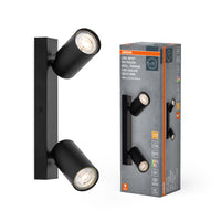 OSRAM LED SPOT OCTAGON Deckenleuchte 2 x 3,4W, GU10, 460lm, schwarz