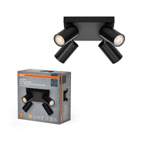 OSRAM LED SPOT OCTAGON PL Deckenleuchte 4 x 3,4W, GU10, 920lm, schwarz