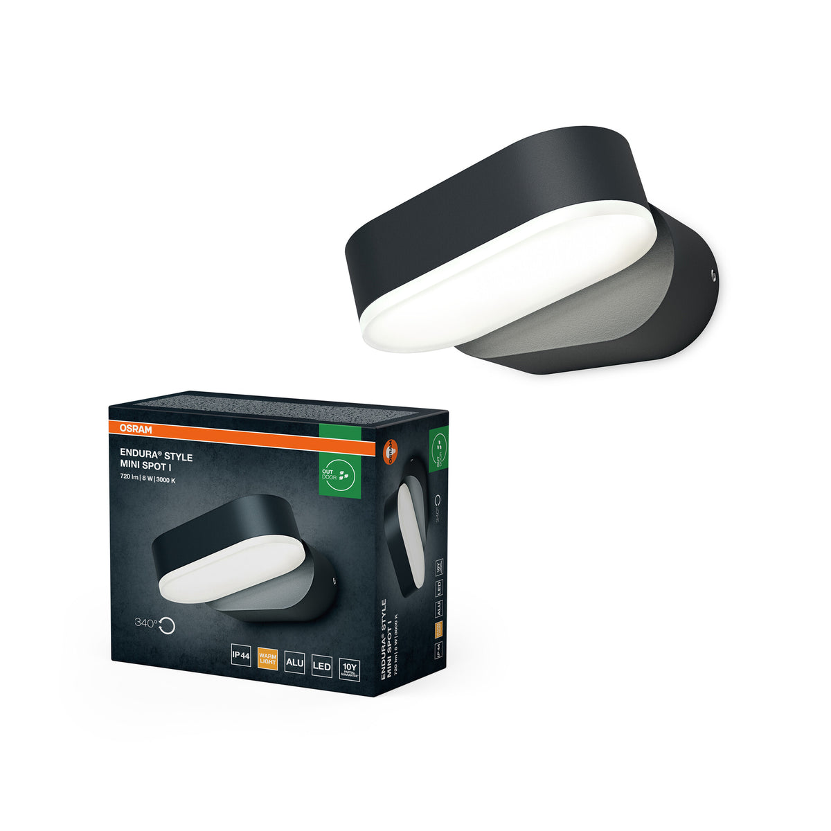 OSRAM ENDURA Style Mini-Spot LED-Outdoor-Wandleuchte