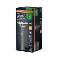 OSRAM ENDURA®  Style Solar LED Außenwandleuchte Edelstahl, Bewegungs- & Lichtsensor, IP44