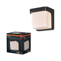 OSRAM ENDURA STYLE IHSAN WALL Außenleuchte, 11W, 550lm, Wandleuchte, dunkelgrau, IP65 Schutzklasse, 3.000K Farbtemperatur, warmweiße Lichtfarbe