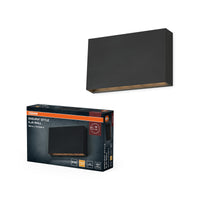 OSRAM ENDURA STYLE ILJA WALL Außenbeleuchtung, 7W, 330lm, Wandleuchte, dunkelgrau, IP65 Schutzklasse, 3.000K Farbtemperatur, warmweiße Lichtfarbe