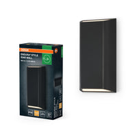 OSRAM ENDURA® Style IP65 Wall Idar Dark Gray, Wandleuchte, 340 lm, 3000 K, Warmweiß