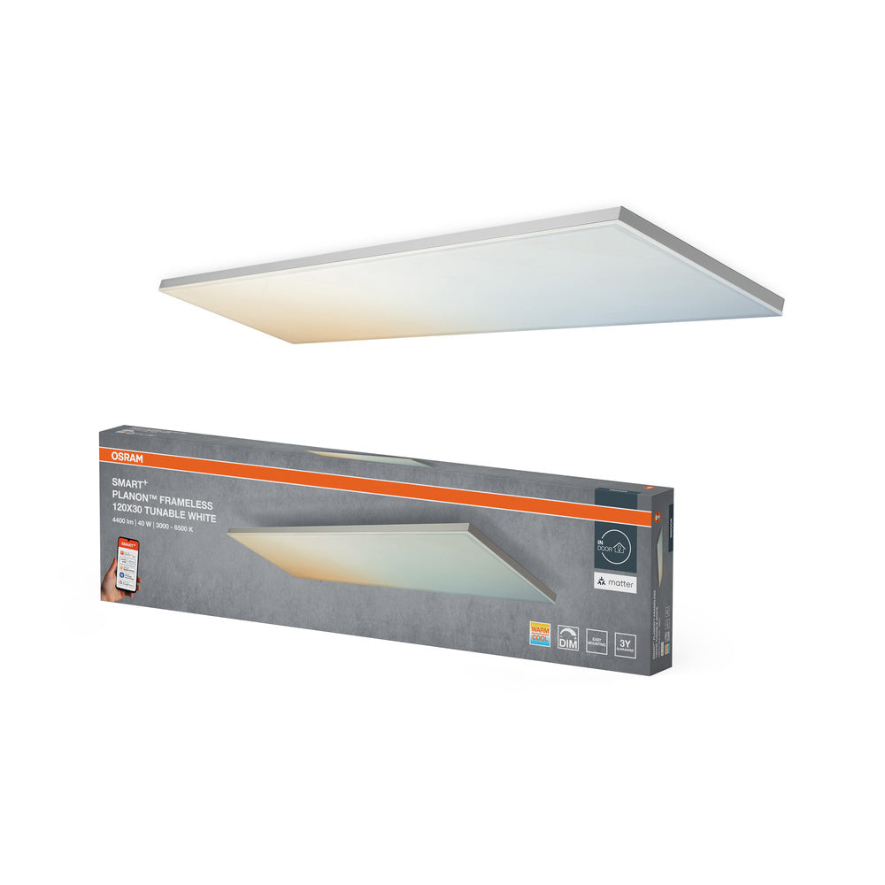 OSRAM Matter SMART+ Planon Frameless Rectangular Tunable White 1200x300