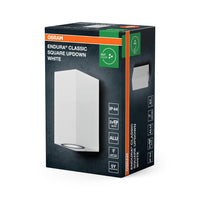 OSRAM ENDURA Square Updown Außen-Wandleuchte, weiß, GU10