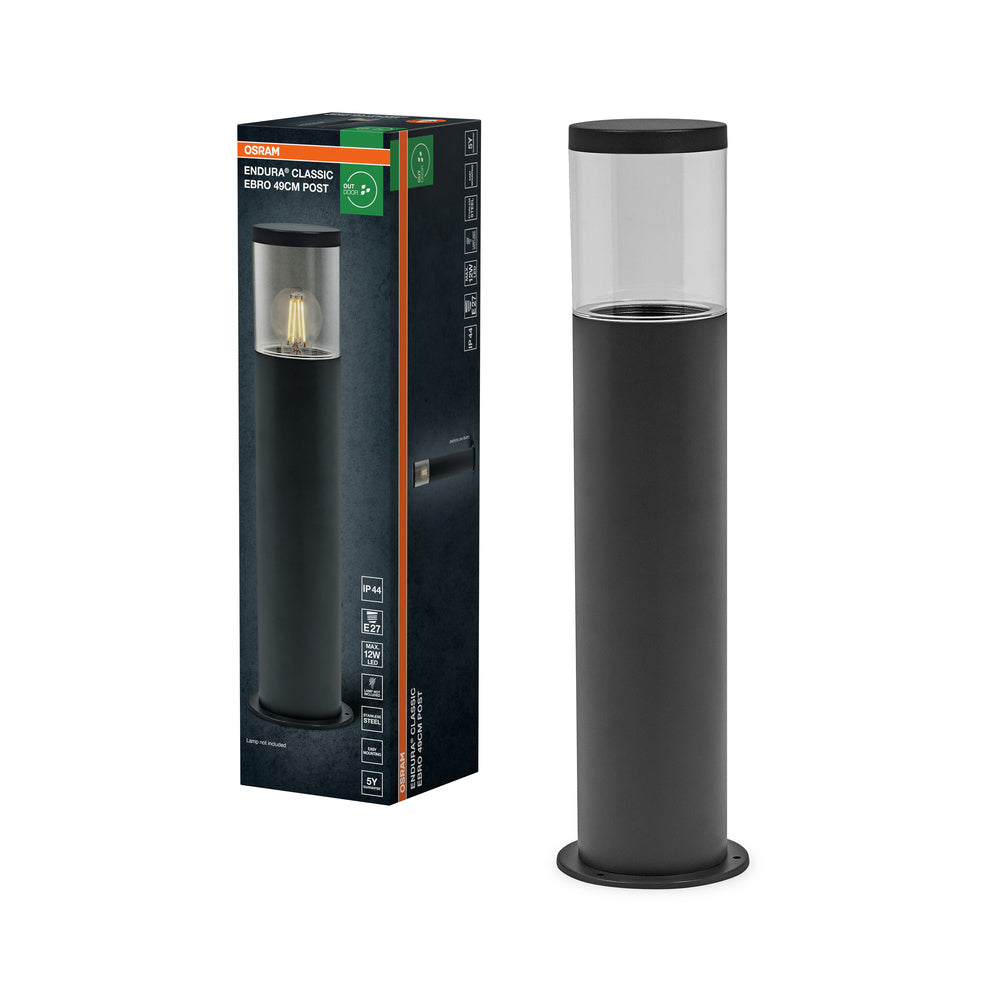 OSRAM ENDURA CLASSIC EBRO Pollerleuchte, dunkelgrau, 49 cm
