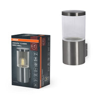 OSRAM ENDURA CLASSIC EBRO WALL Außenleuchte, Wandleuchte, Edelstahl, einfache & schnelle Installation, IP44 Schutzklasse, flexible Anwendung im Außenbereich