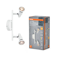 OSRAM LED SPOT GU10 Deckenleuchte 2 x 3,4W, 460lm, weiß