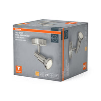 OSRAM LED SPOT BRUSHED SILVER GU10 2.6W , 230 lm, 2700 K, Warmweiß