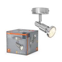 OSRAM LED SPOT BRUSHED SILVER GU10 2.6W , 230 lm, 2700 K, Warmweiß