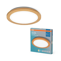 OSRAM ORBIS Disc Badezimmer Deckenleuchte 30cm 22W IP44 Holzdekor