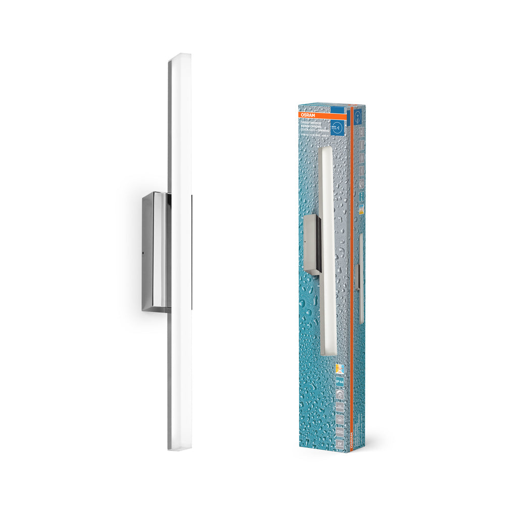 OSRAM Orbis Mirror Spiegelleuchte, Badezimmer, Click-CCT, 10W, 60cm, Chrom, IP44