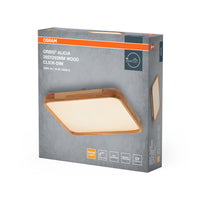 OSRAM ORBIS Alicia Deckenleuchte dimmbar Click-DIM 16W 292x292mm Holzdekor