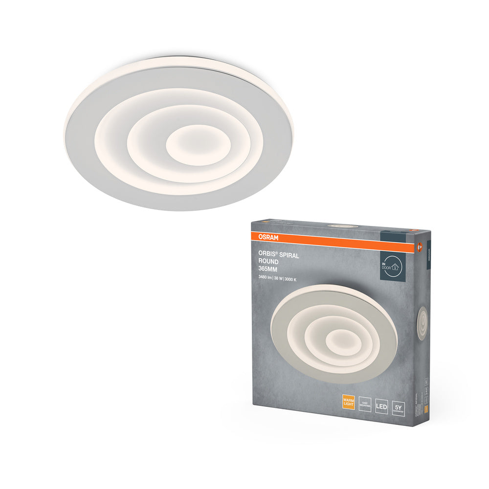 OSRAM ORBIS SPIRAL ROUND Deckenleuchte, weiß, 38W, 2400lm