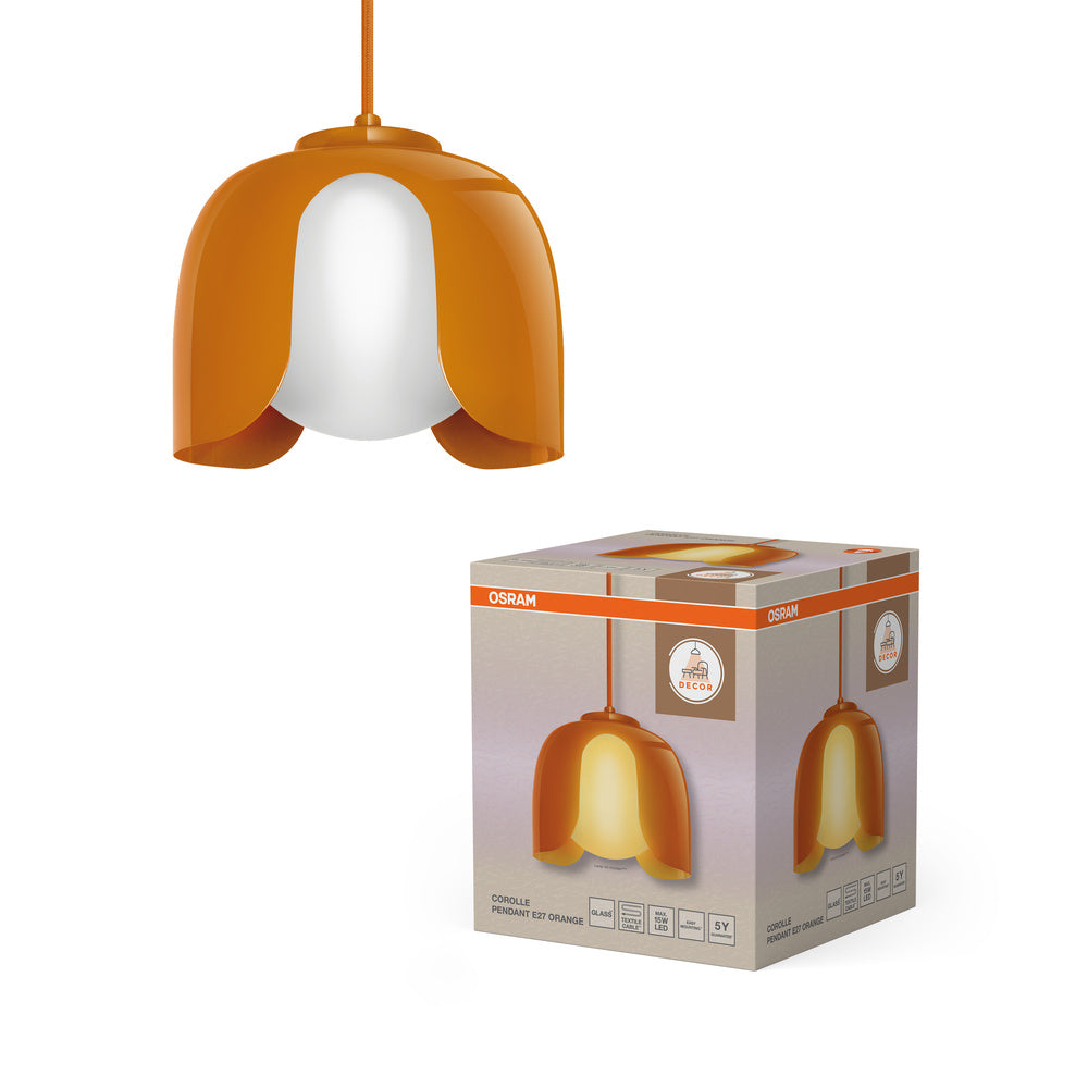 OSRAM DECOR Corolle Pendelleuchte E27 Orange