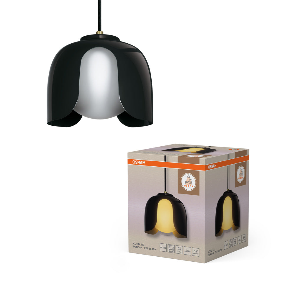 OSRAM DECOR Corolle Pendelleuchte E27 Schwarz