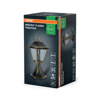 OSRAM ENDURA Classic Außenleuchte 33cm, Schwarz-Gold IP44