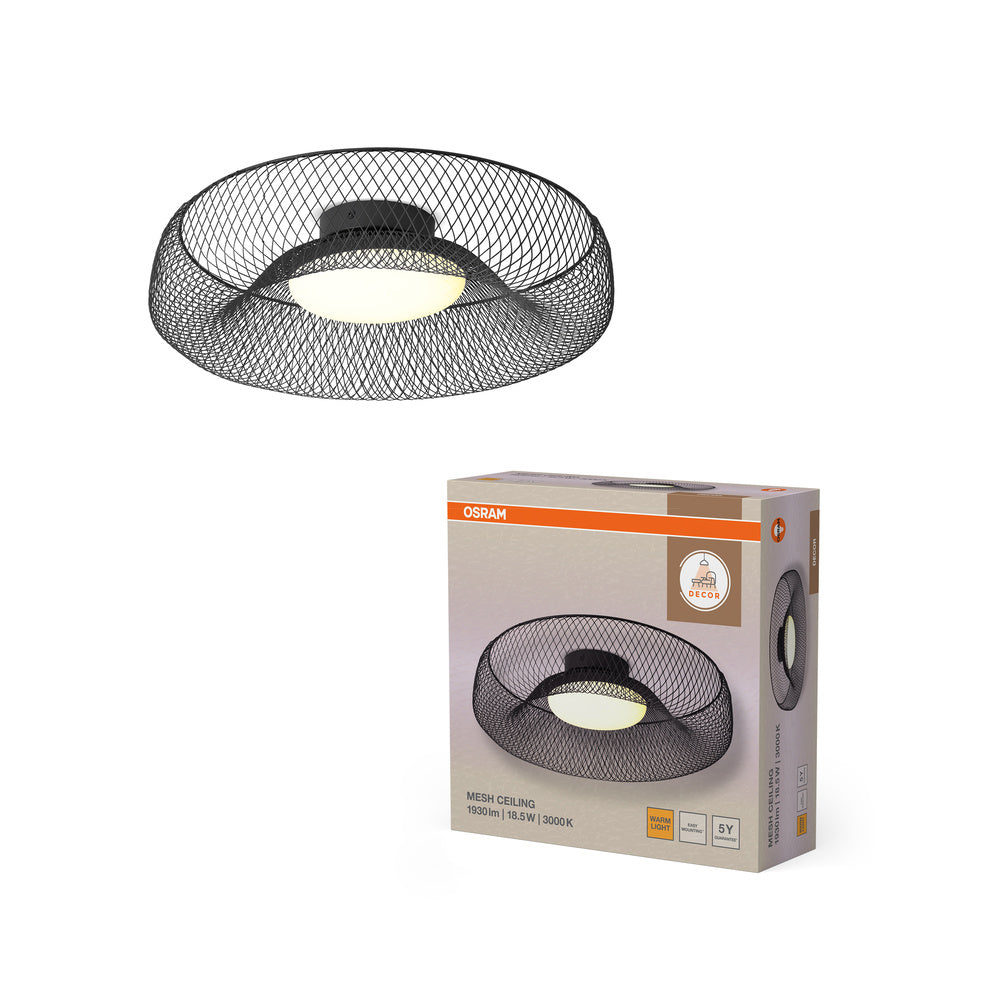 Decor Mesh Ceiling 18.5W 830 Black