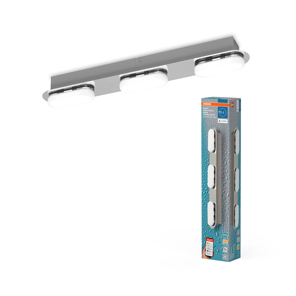 OSRAM Matter SMART+ ORBIS DUPLO LED Bad Wandleuchte 45cm Tunable Weiß 20W / 3000-6500K
