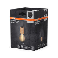 OSRAM Vintage 1906® Pendelleuchte CYLINDER E27, holz