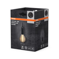 OSRAM Vintage 1906® Pendelleuchte ROUND E27, schwarz