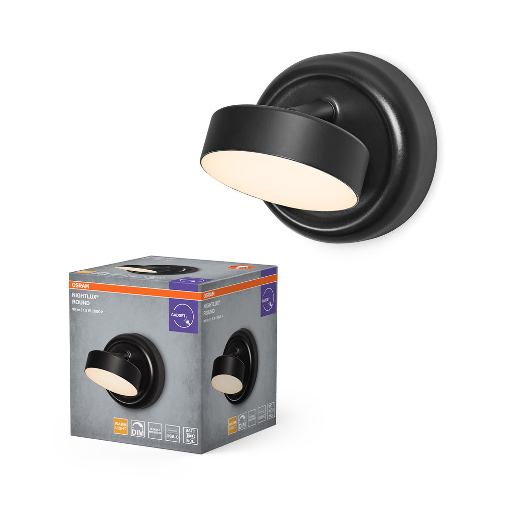 NIGHTLUX ROUND 830 DIM USB Black