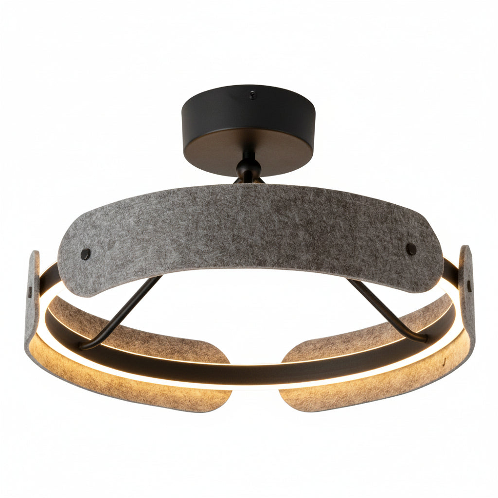 OSRAM DECOR Curve Felt Deckenleuchte 33W 830 Dunkelgrau