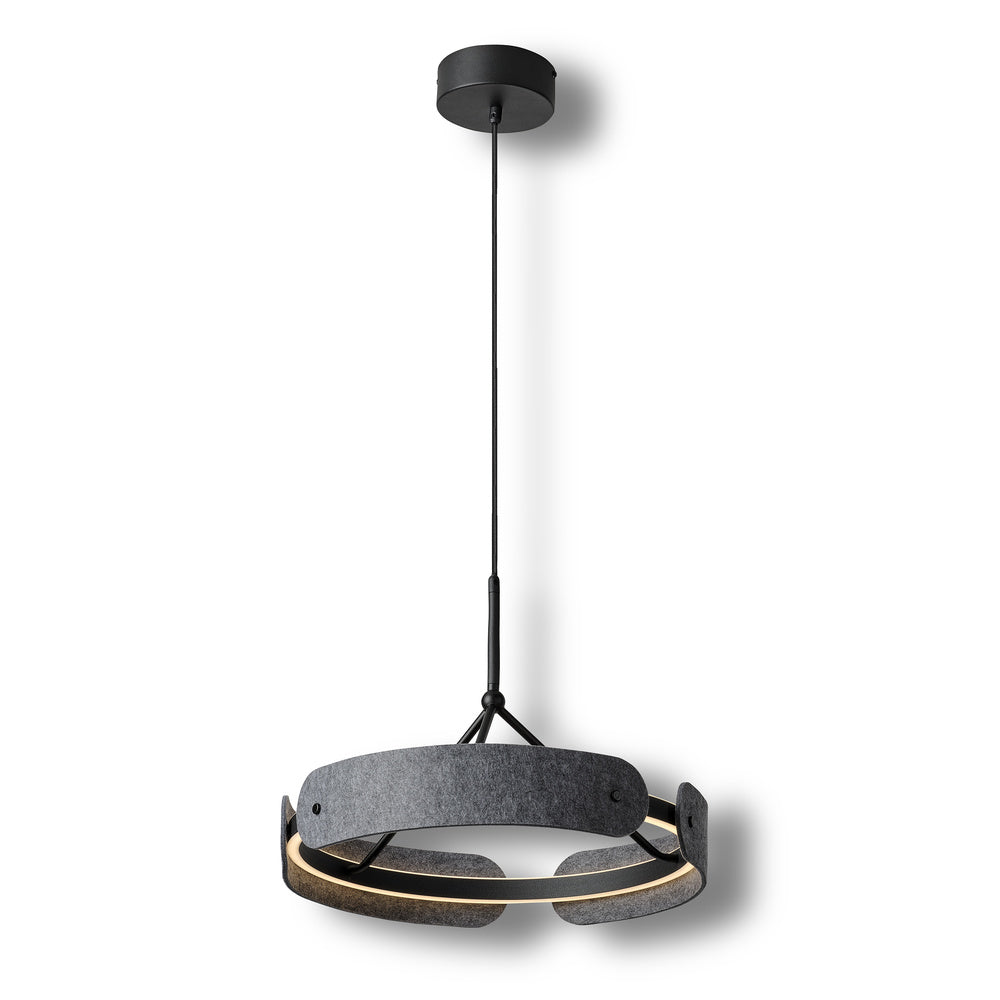 OSRAM DECOR Curve Felt Pendelleuchte 33W 830 Dunkelgrau