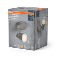 OSRAM LED SPOT PEAR Deckenanbau-Spot, gr, 4,3W, 840lm