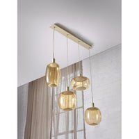 OSRAM DECOR Needle Pendelleuchte Linear Beige 4xE27