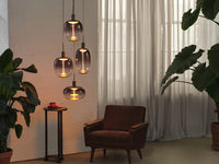 OSRAM DECOR Needle Pendelleuchte Plate 4xE27 Dunkelgrau