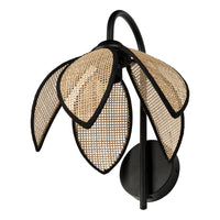 Decor Rattan Lotus Wall E27 Brown