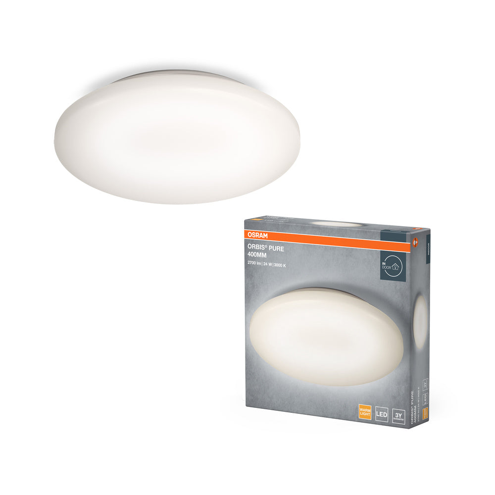 OSRAM ORBIS® Deckenleuchte Pure 400mm 24W, 1800 lm, 3000 K, Warmweiß