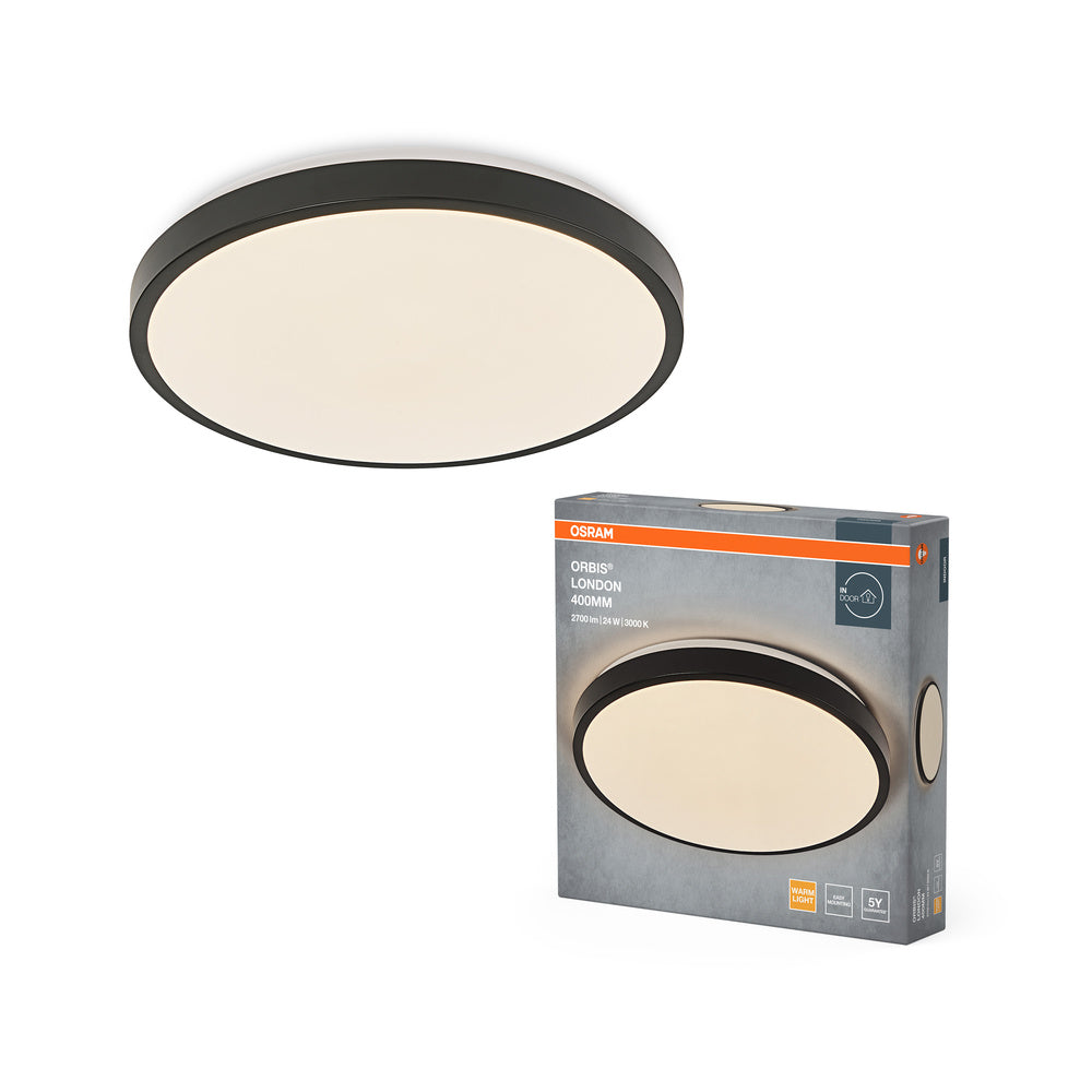OSRAM ORBIS LONDON Deckenleuchte, schwarz, 24W, 2700lm