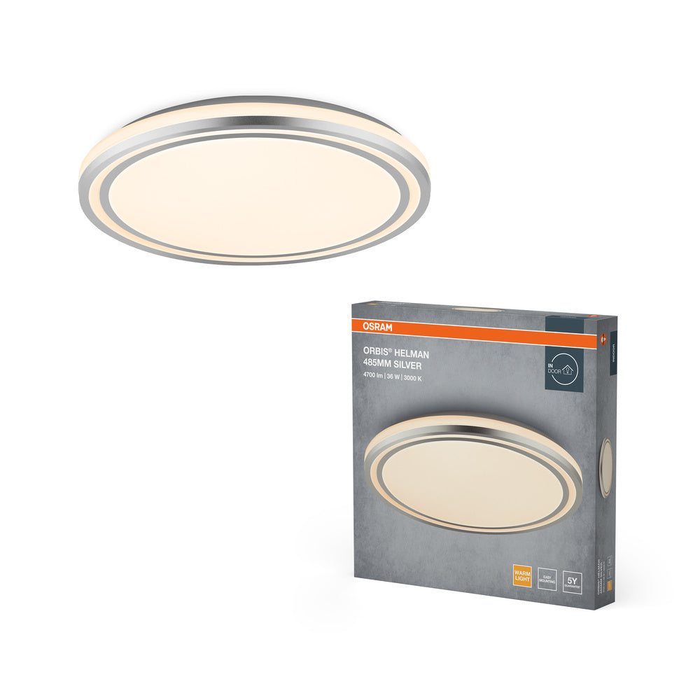 OSRAM ORBIS Helman Deckenleuchte 36W 2500lm weiß/silber