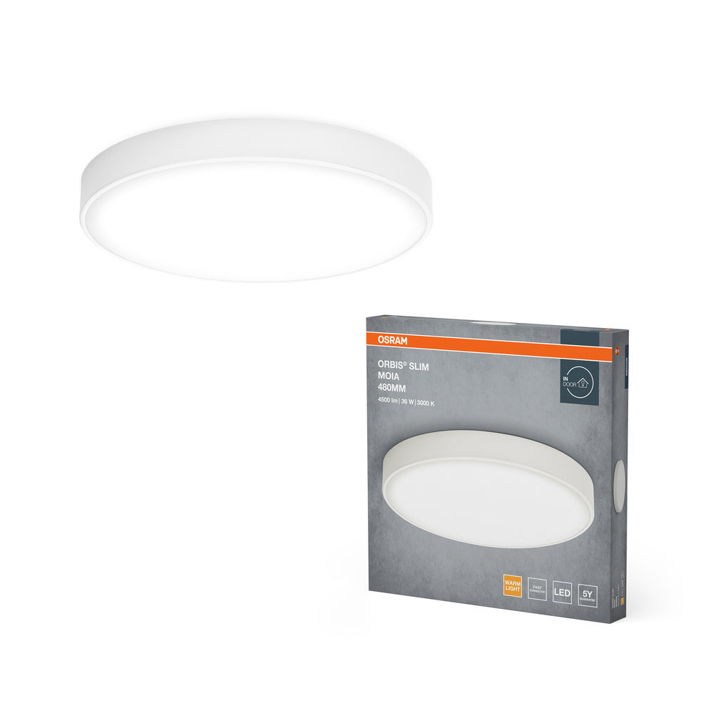 OSRAM ORBIS Slim Moia Deckenleuchte, weiß, 36W, 4500lm