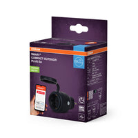 LEDANCE ZigBee SMART+ compact Plug smarte outdoor Steckdose, schwarz