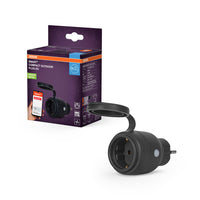 OSRAM SMART+ ZigBee Compact Plug Smarte Außensteckdose, schwarz